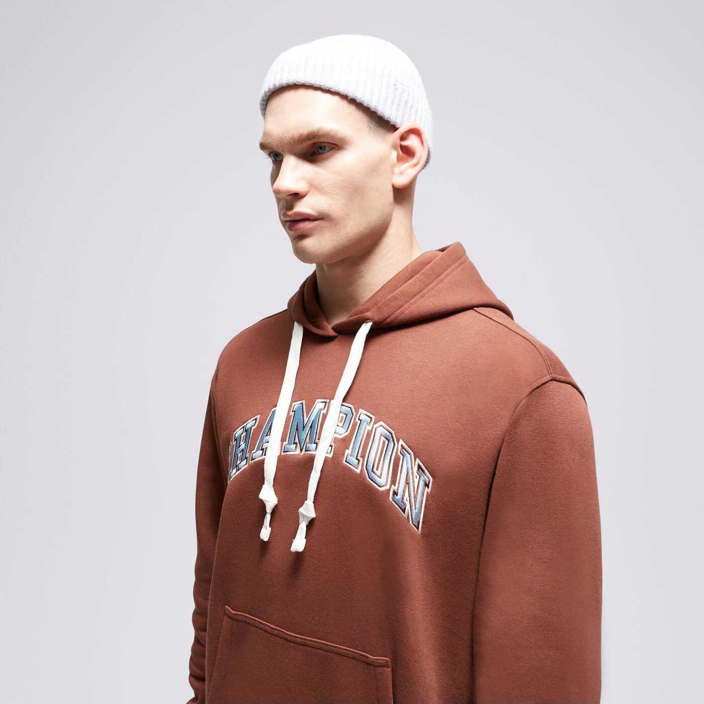 CHAMPION HOODIE HOODED SWEATSHIRT Braun
