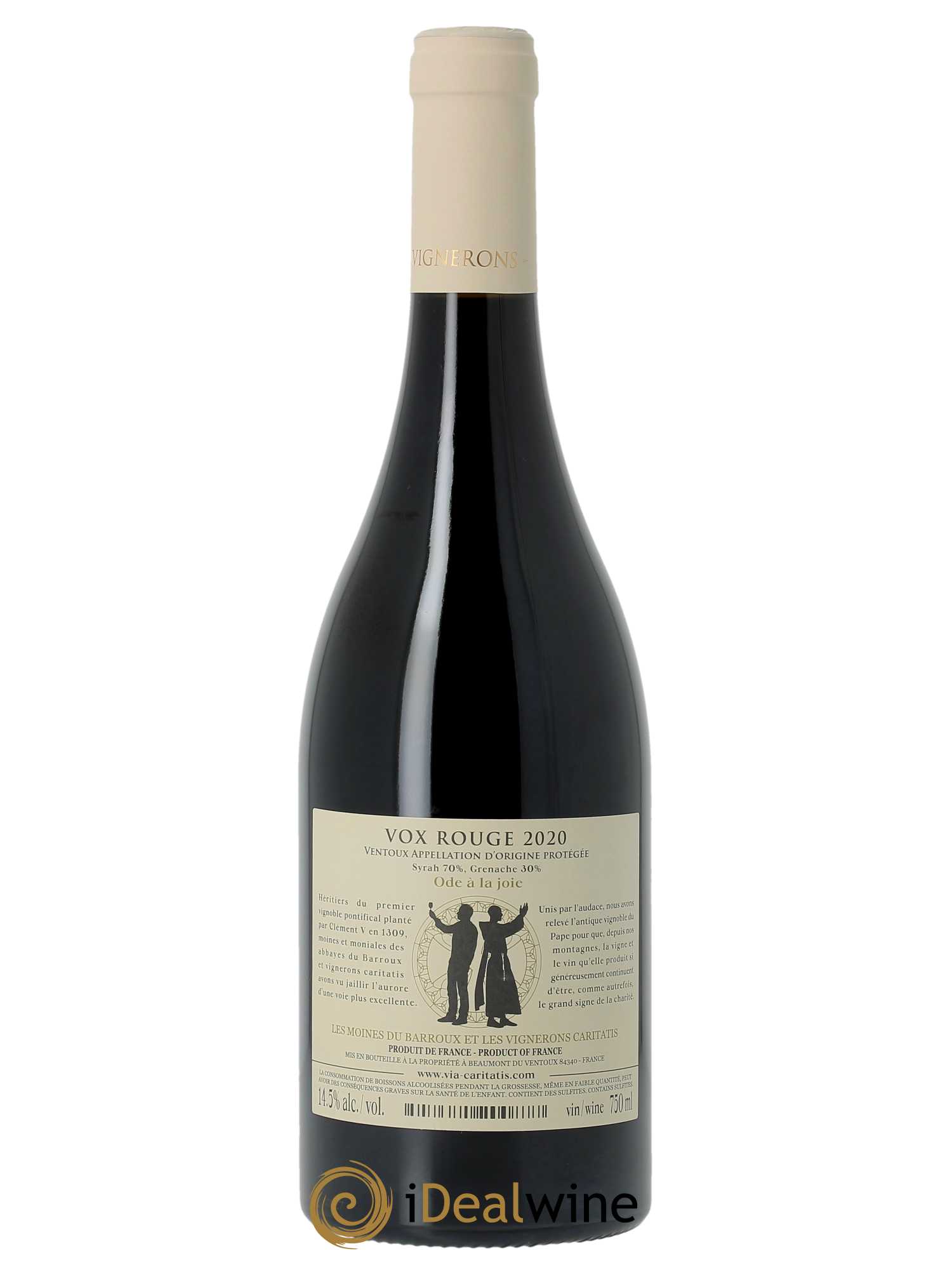 Ventoux Vox Via Caritatis  2020 - Lot de 1 Bouteille