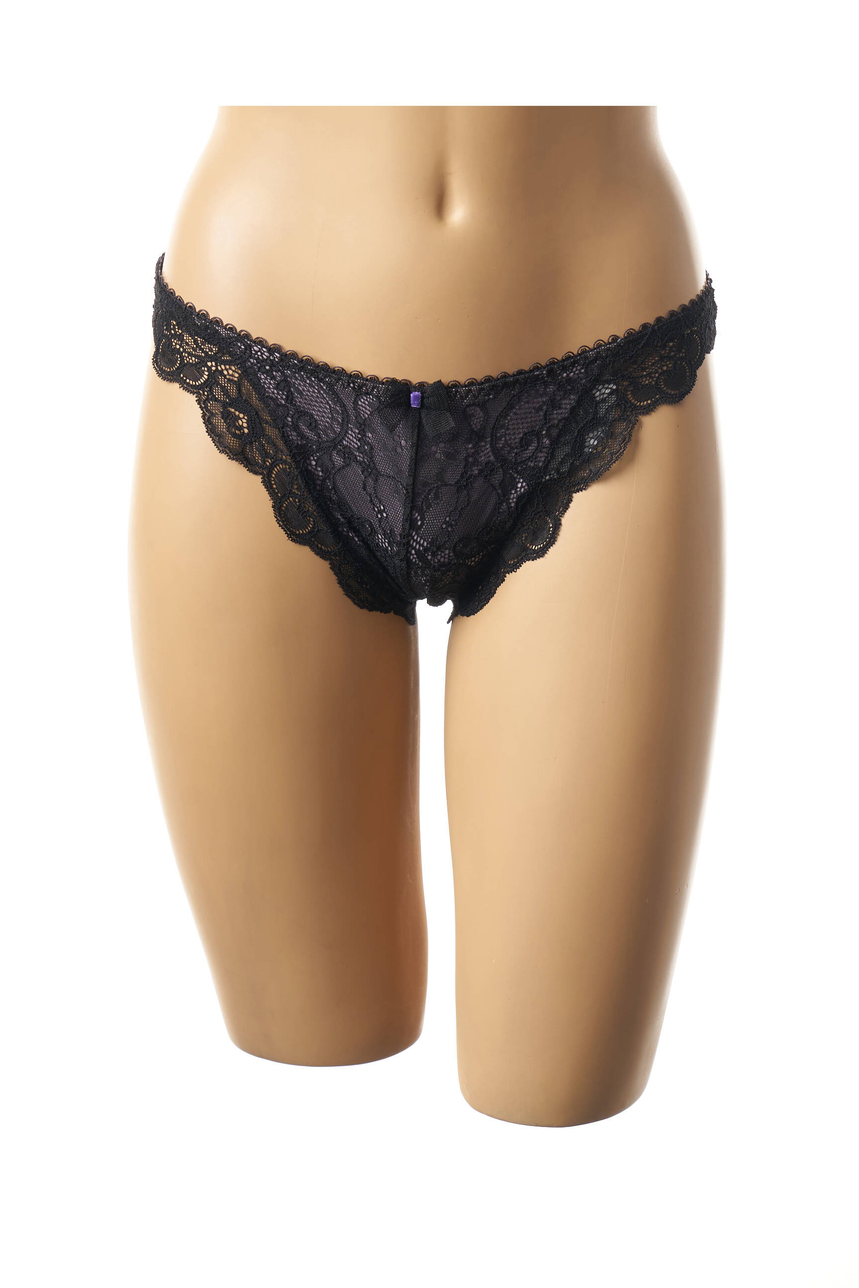 Cache Coeur Lingerie Maternite Femme couleur noir