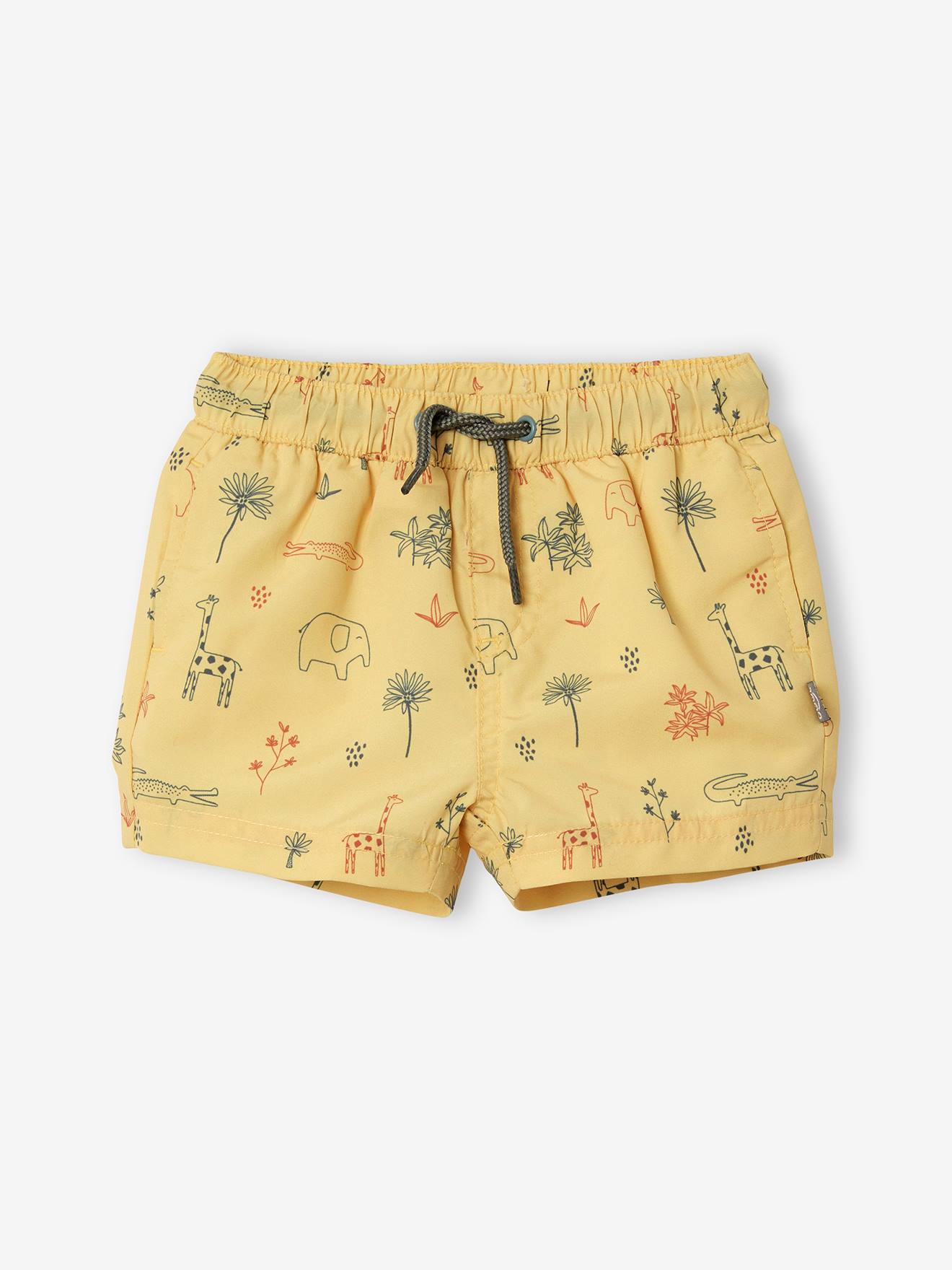 Vertbaudet Jungen Baby Badehose Oeko-Tex - gelb bedruckt