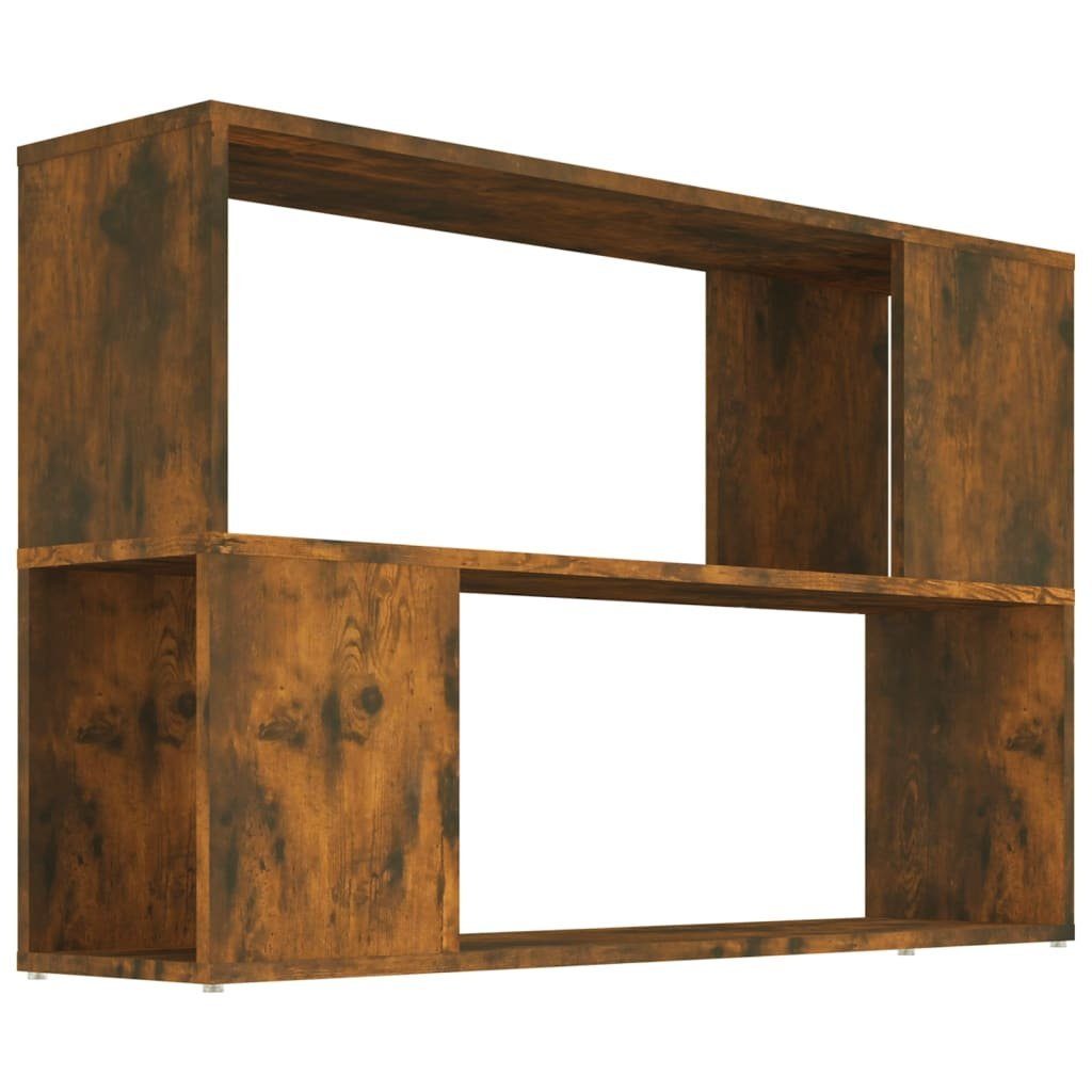 vidaXL Bücherregal Bücherregal Räuchereiche 100x24x63 cm Holzwerkstoff, 1-tlg.