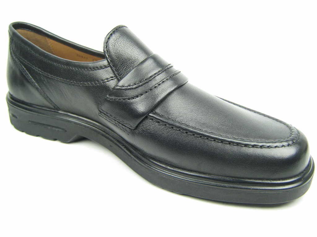 SIOUX Klassische Slipper schwarz Peru