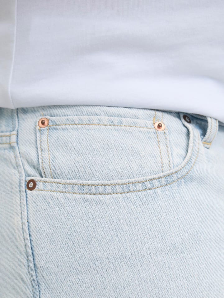 JACK & JONES PLUS Jeans-Shorts in Light Blue Denim günstig kaufen