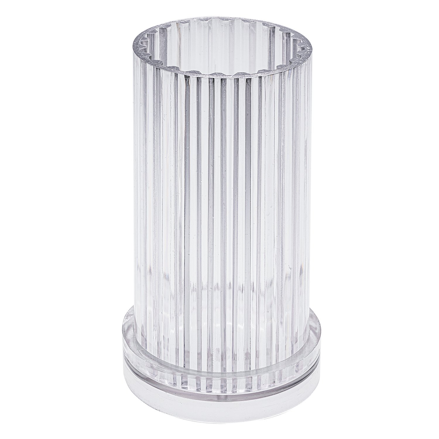 Temperaturfeste Gießform Rillen-Stumpenkerze, 15 cm