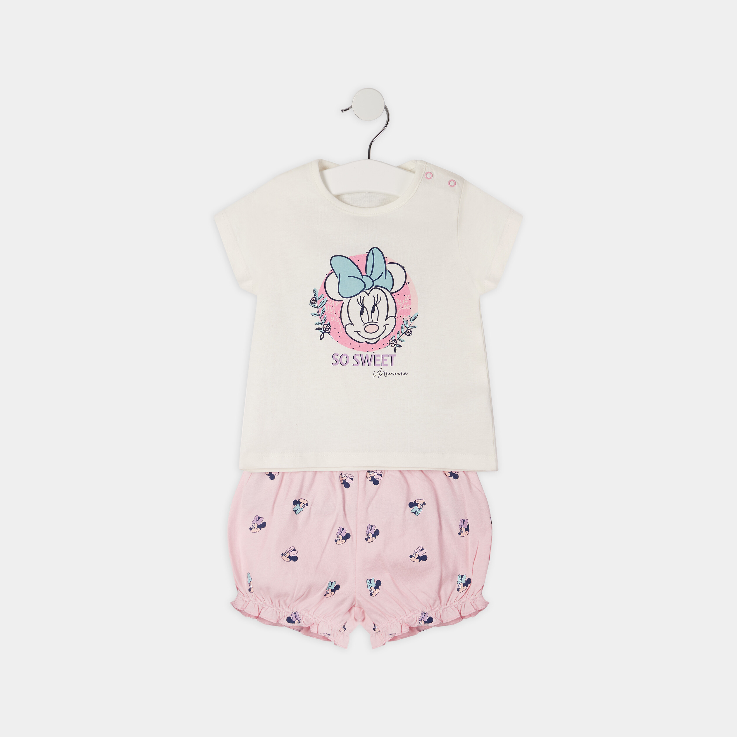 Ensemble Minnie rose clair bébé fille | La Halle