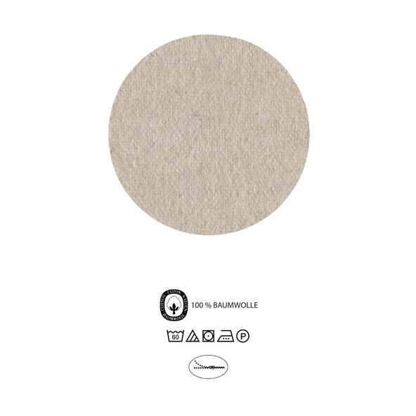 Melange-Flanell Bettwäsche, 135 x 200 cm, beige