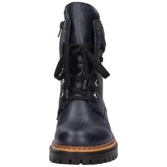 Rieker Schnür Boots in blau