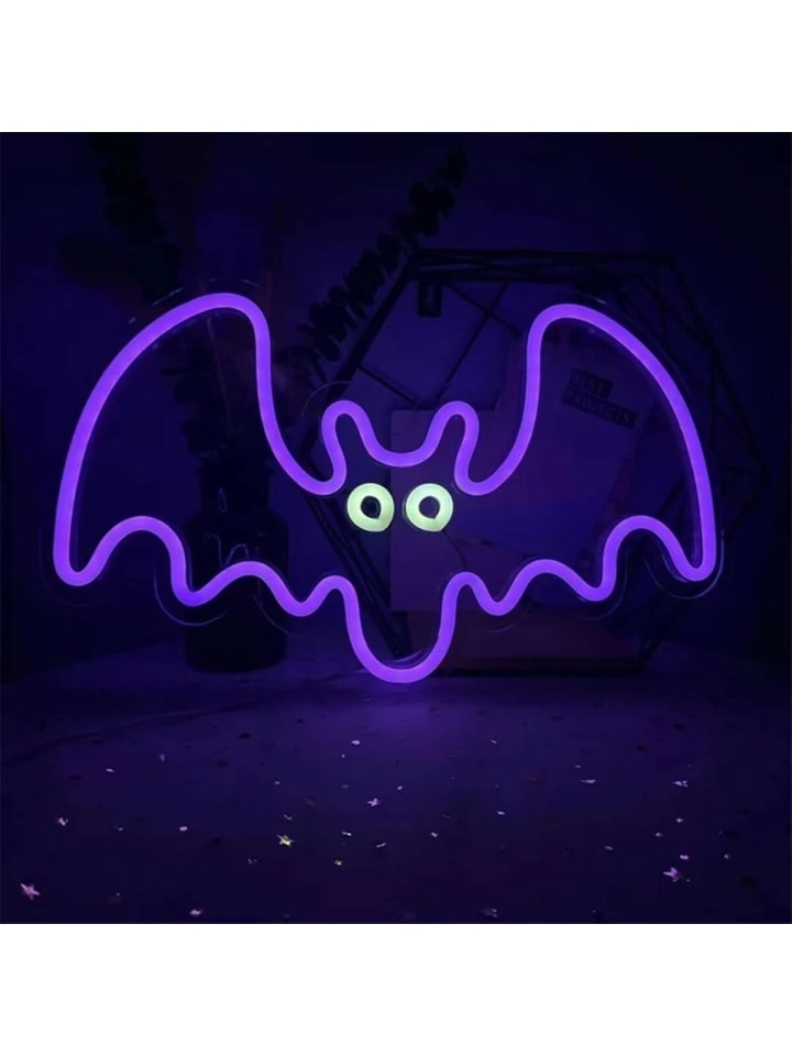 COFI 1453 Neolia NNE14 Nachtlicht Neonlicht Plexiglas LED Fledermaus in Lila günstig kaufen onesize