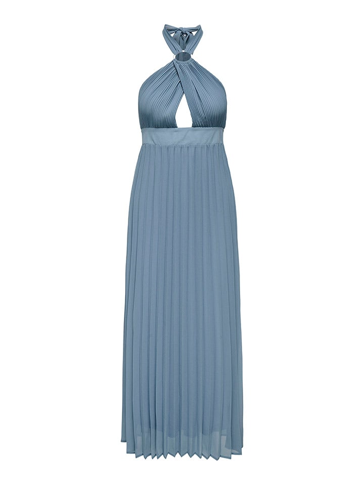 ONLY Plisseekleid in Hellblau günstig kaufen
