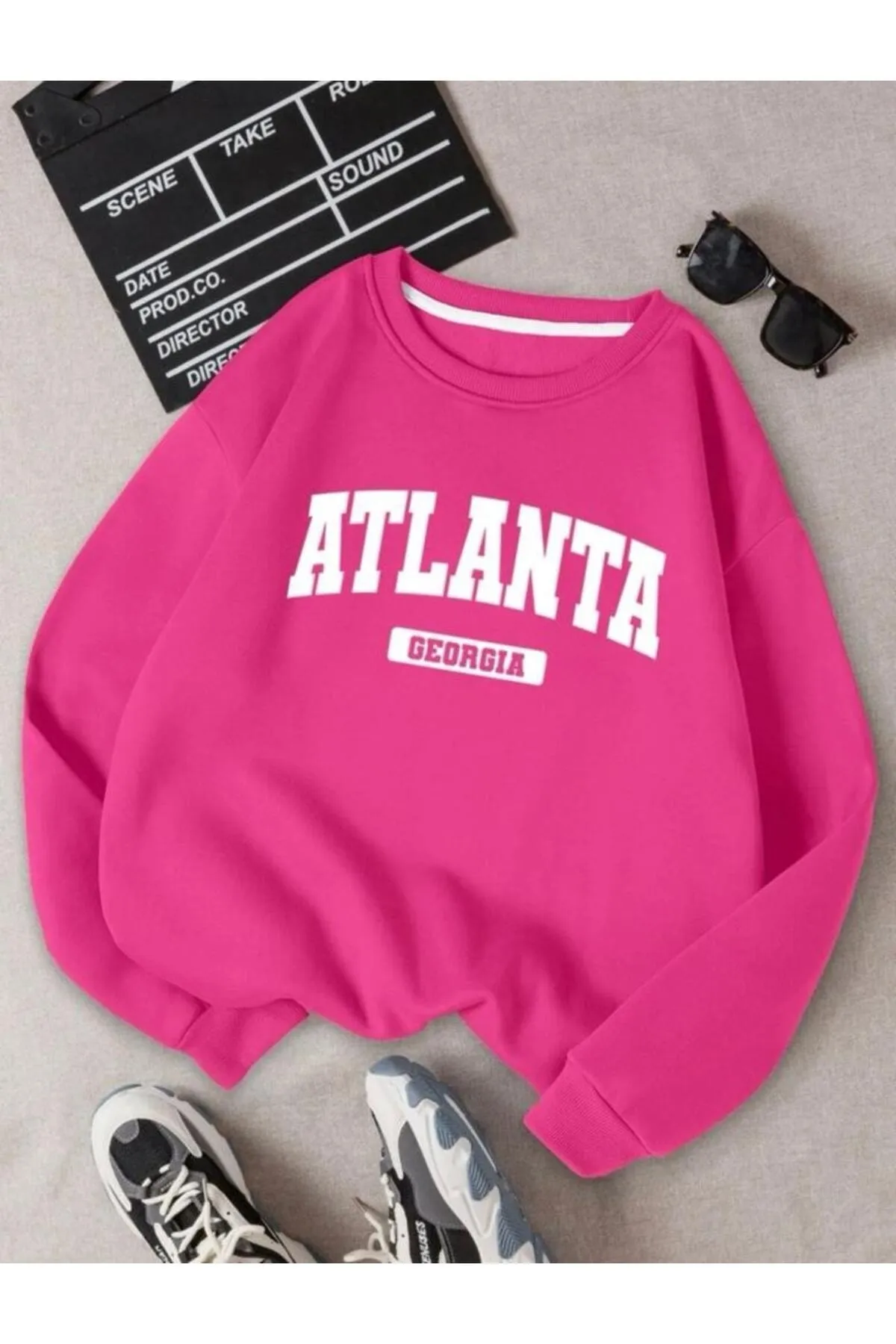 MOONBULL  Sweatshirt - Rosa - Regular Fit