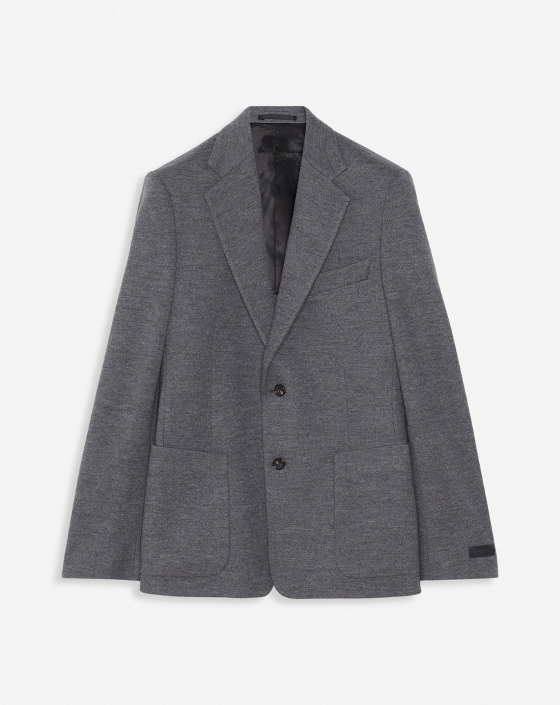VESTE À BOUTONNAGE SIMPLE POCHES PLAQUÉES
