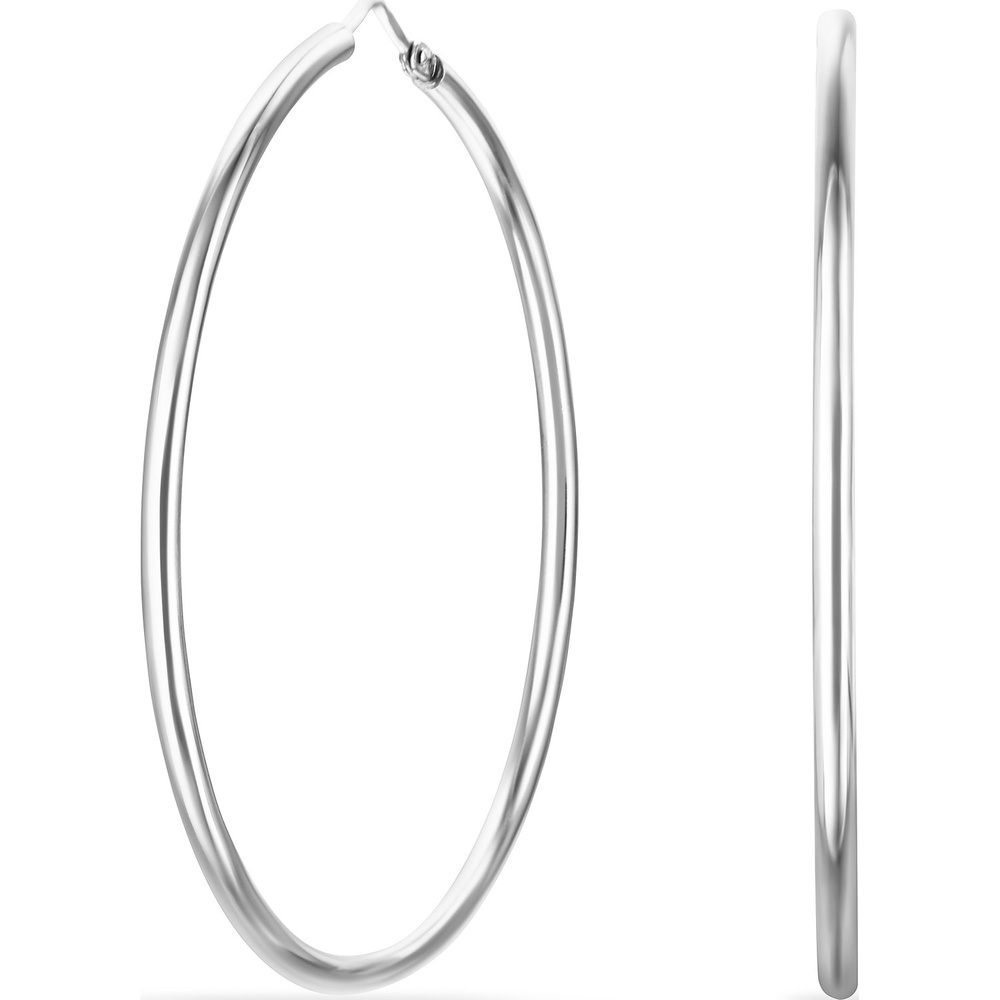 FAVS Créoles 925 Argent Boucles d'oreilles