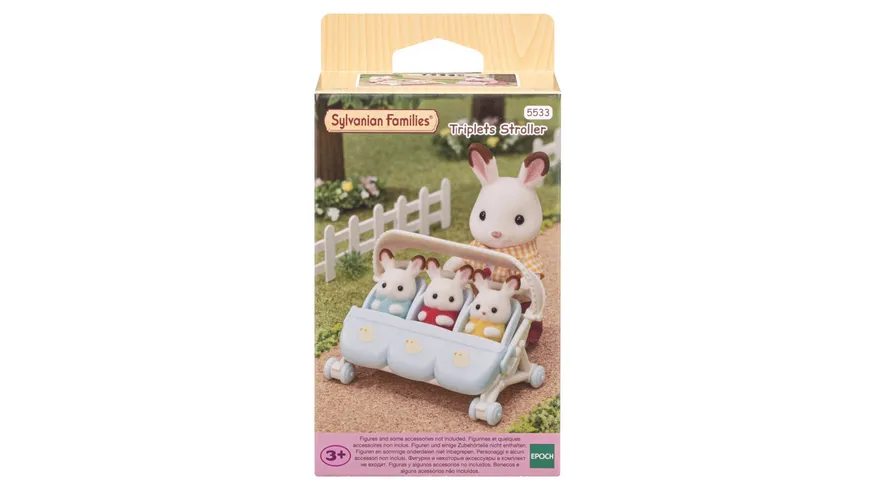 Sylvanian Families - Drillings-Kinderwagen