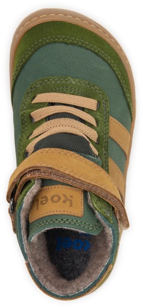 Koel bare ~ Daniel 2.0 MidCut Sneaker Wollfleece + Tex ~ Green