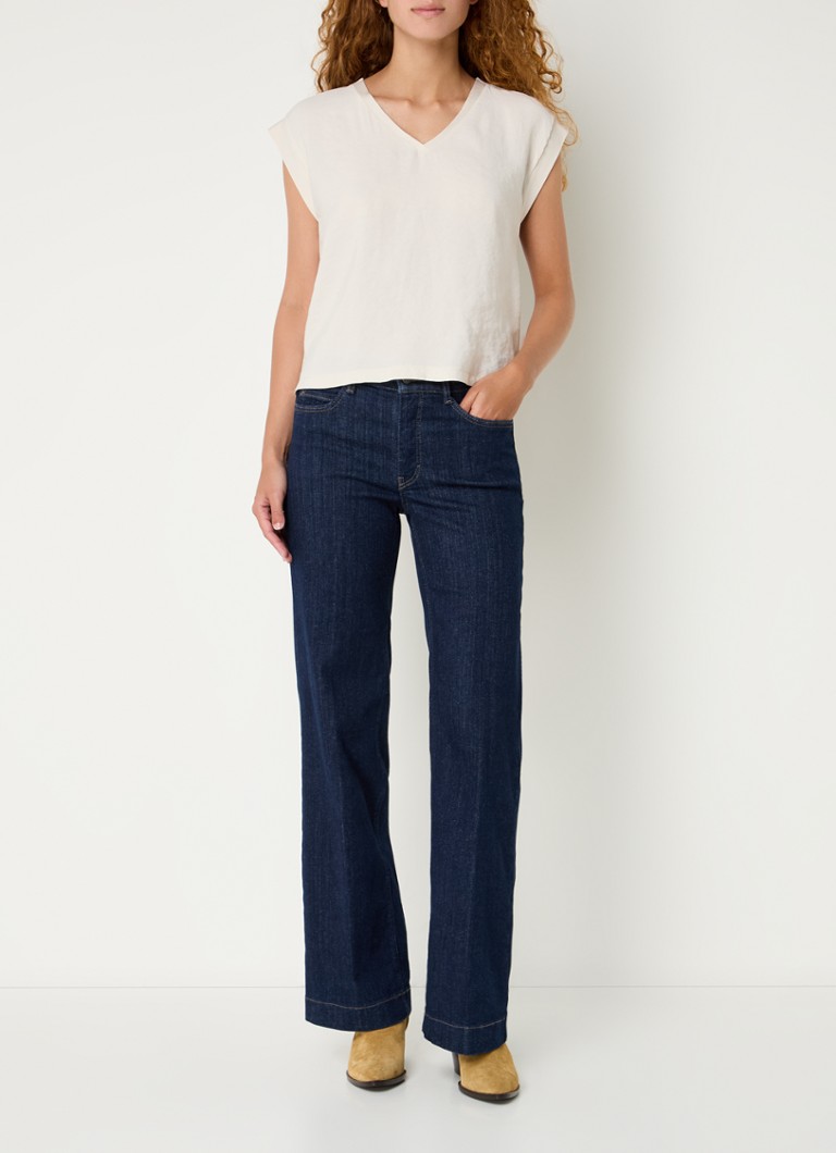 MAC Jeans Dream high waist wide leg jeans with dark wash
