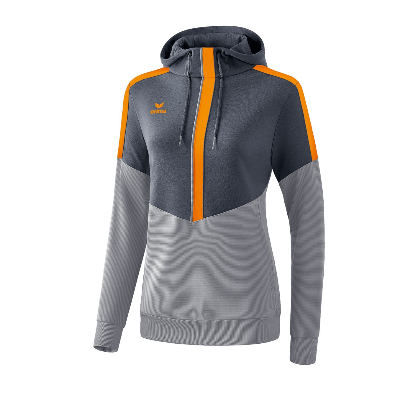 Erima Squad Hoody Damen Grau Orange