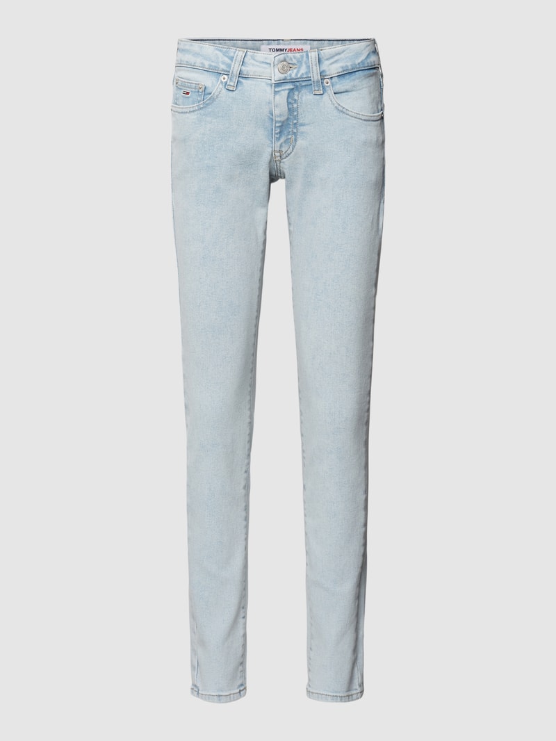 Skinny Fit Jeans mit 5-Pocket-Design Modell 'SOPHIE' in hellblau