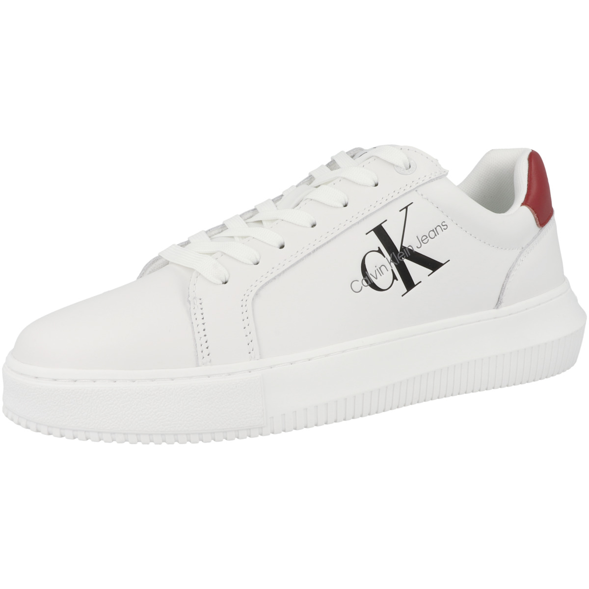 Calvin Klein Jeans Chunky Cupsole Mono Lth Sneaker low weiss