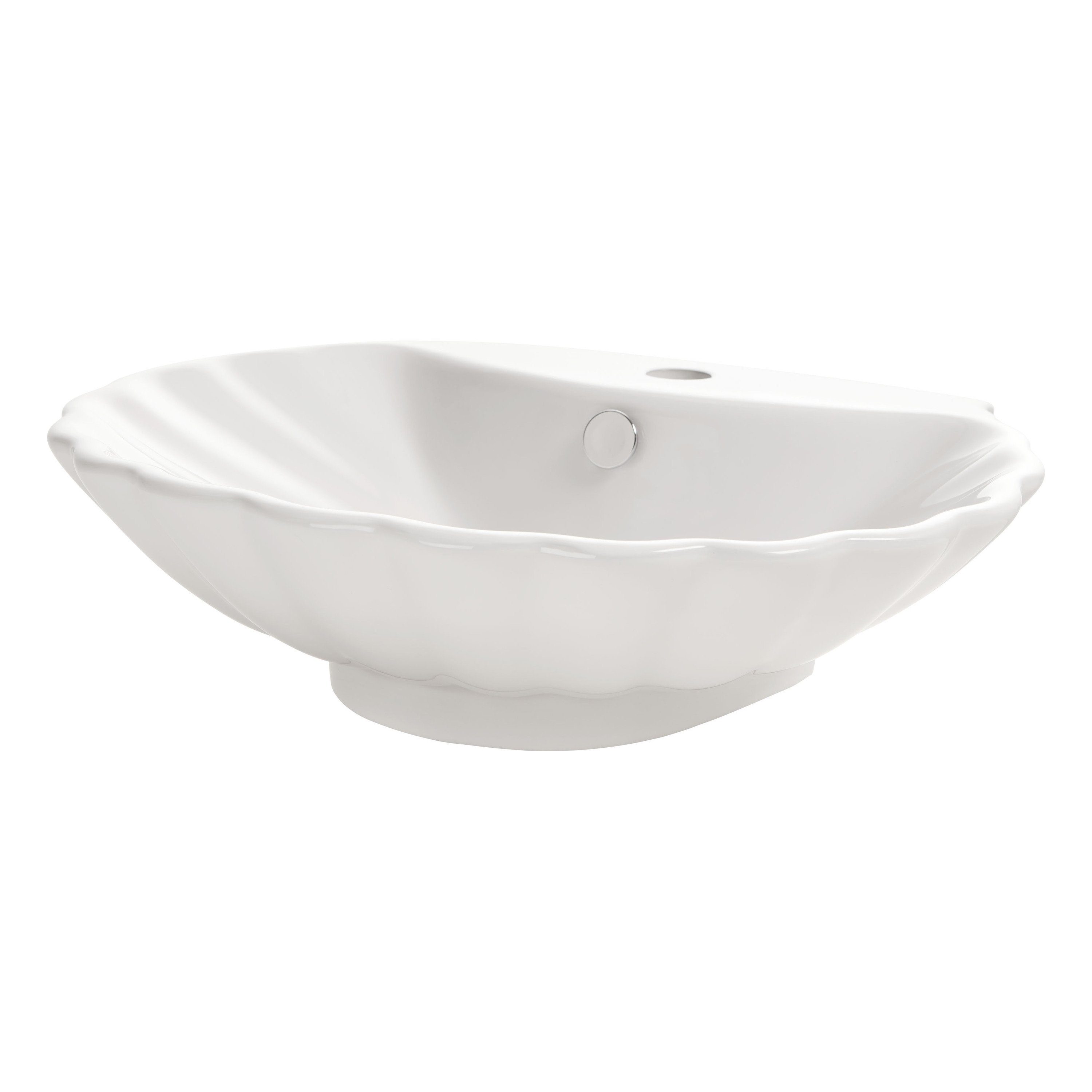 NEG Aufsatzwaschbecken NEG Aufsatz-Waschbecken Uno38A (Muschel-Form/oval) (38A)