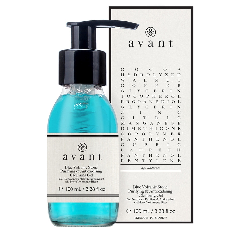 Avant Skincare Gel Nettoyant Purifiant & Antioxydant àla Pierre Volcanique Bleue Toners & Nettoyants