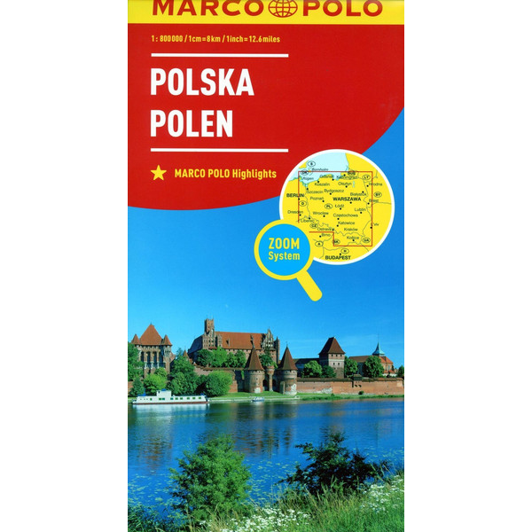 MARCO POLO Länderkarte Polen 1:800 000 - Straßenkarte