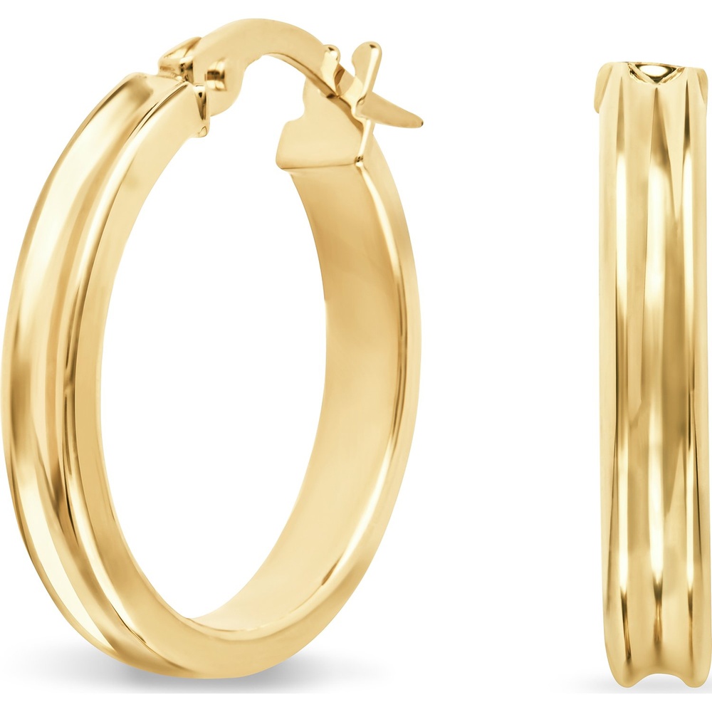 FAVS Créoles 585 Or jaune Boucles d'oreilles