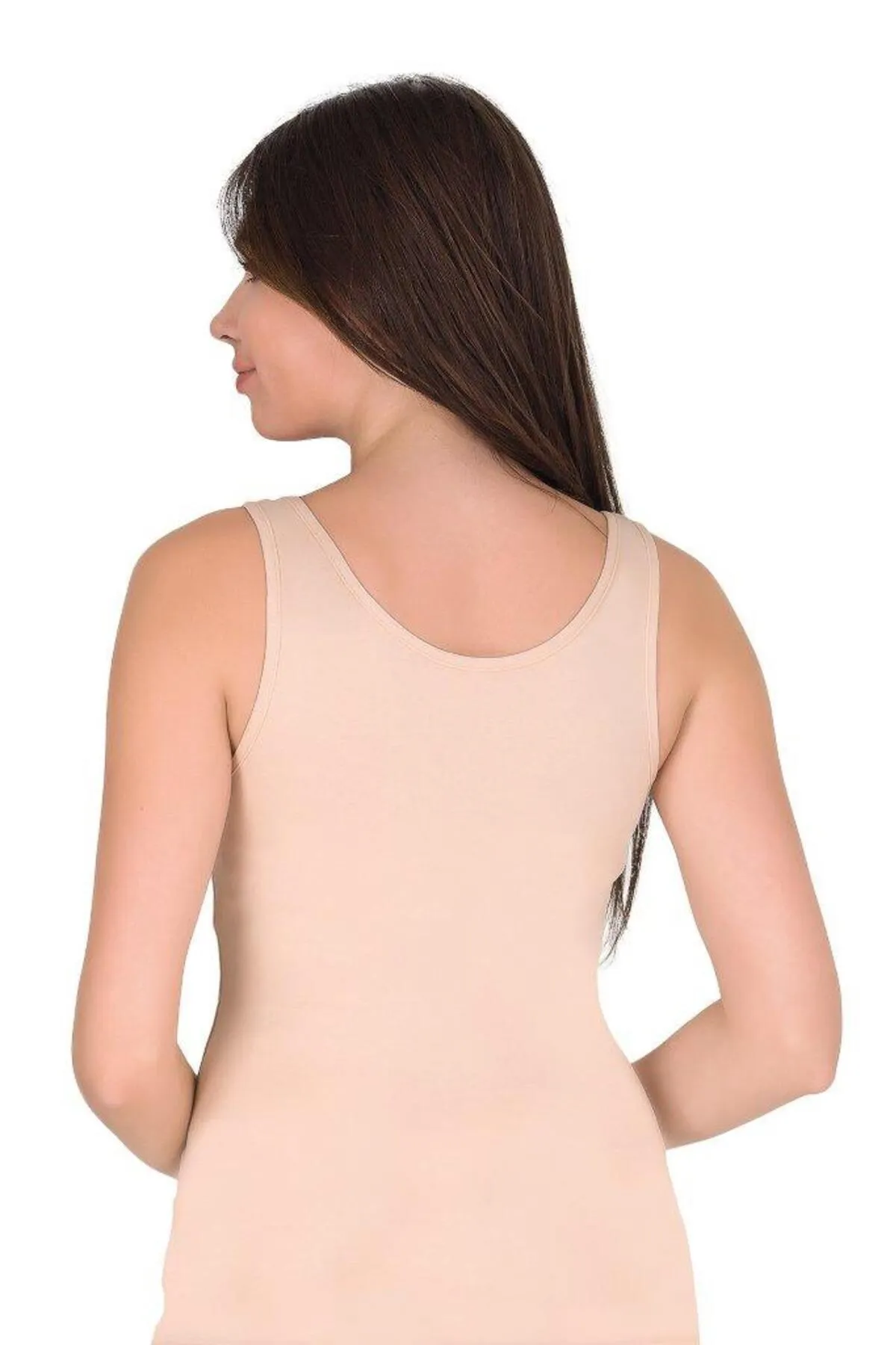 Sensu  Damen-Unterhemd aus Baumwoll-Lycra mit dicken Trägern