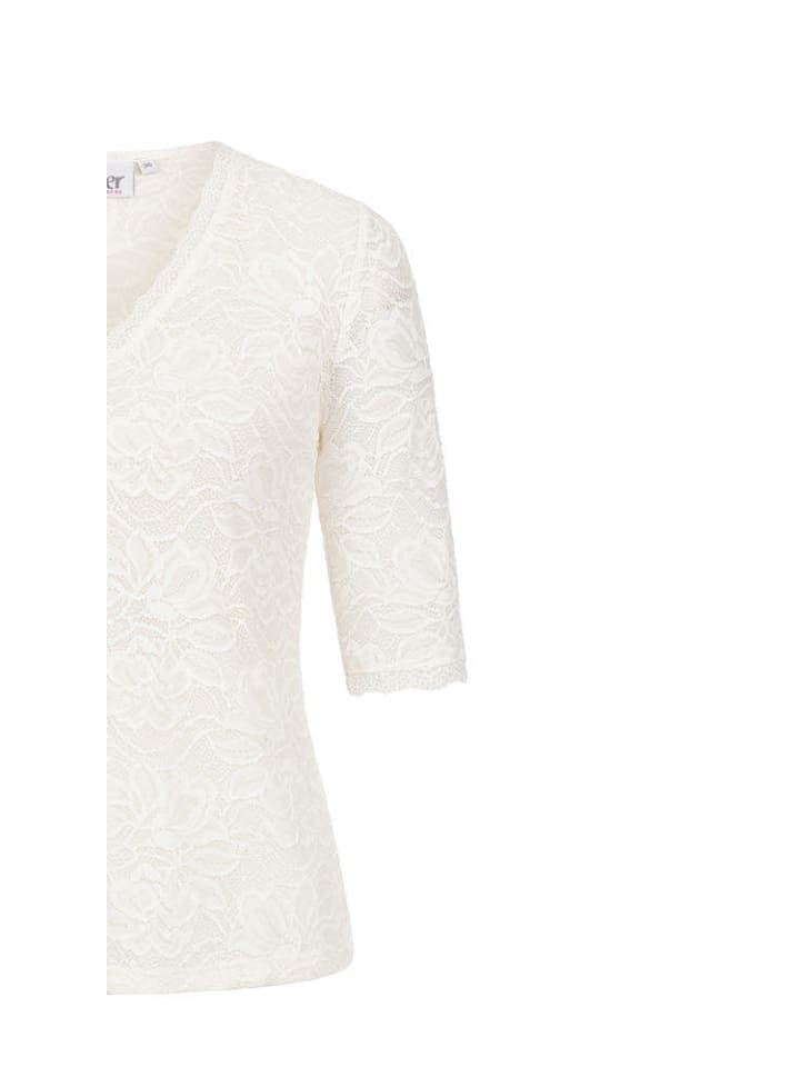 Nübler Trachtenbluse kurzarm Frieda in Creme günstig kaufen