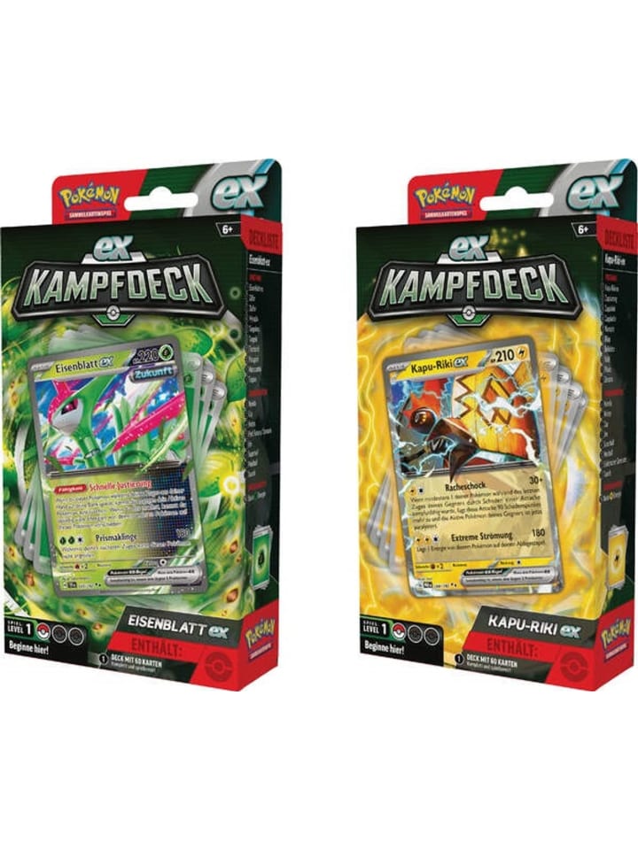 Pokémon Pokémon Ex-Kampfdeck Eisenblatt-ex oder Kapu-Riki-ex in Mehrfarbig ab 6 Jahre günstig kaufen onesize