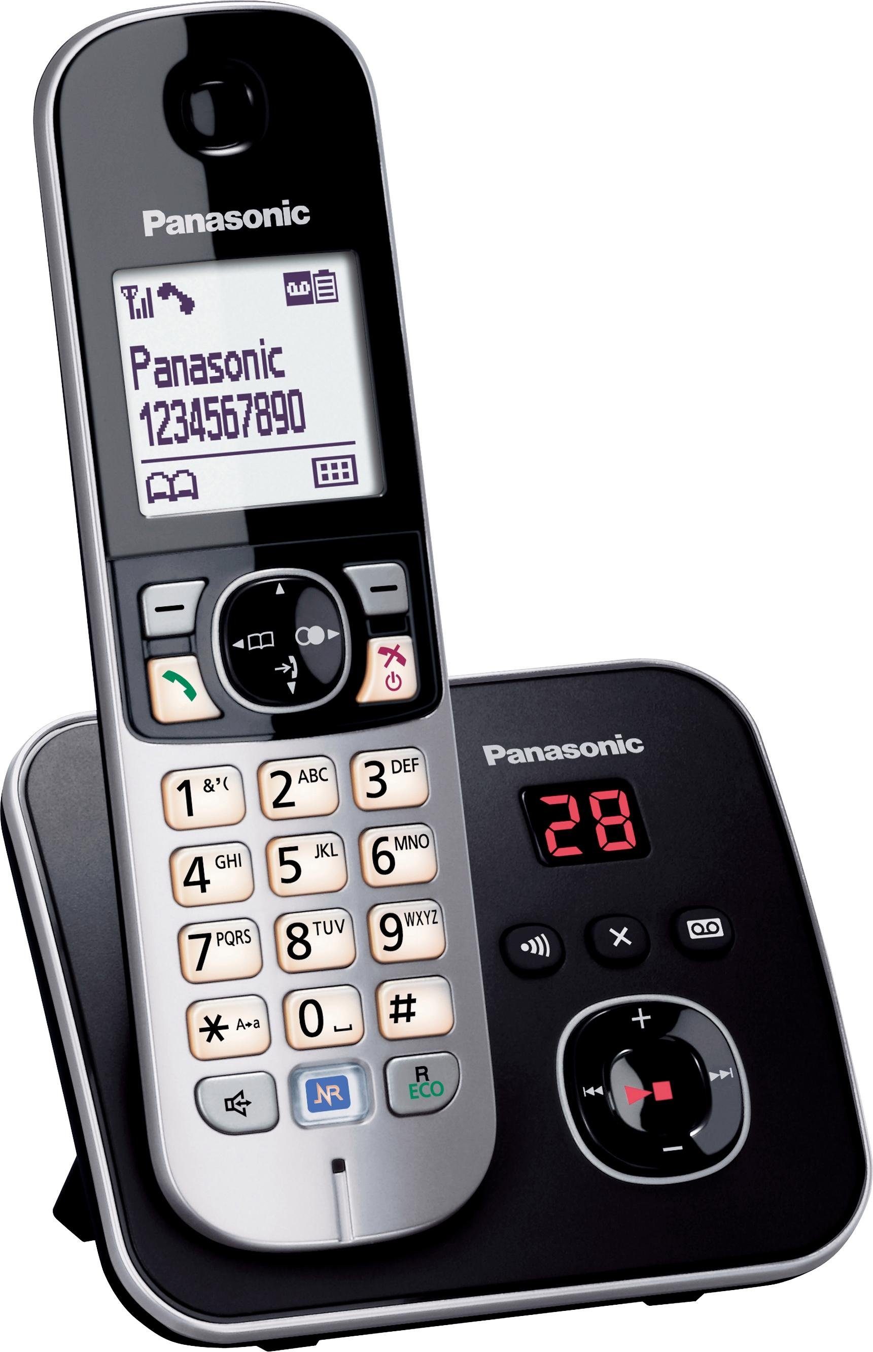 Panasonic KX-TG6821G Schnurloses DECT-Telefon (Mobilteile: 1, mit Anrufbeantworter)