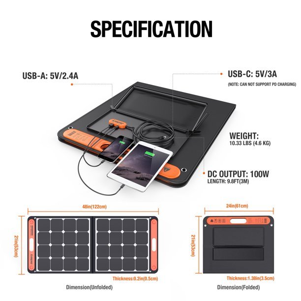 Gerador solar portátil Jackery SG1500 com potência contínua de 1800 W e potência de pico de 3600 W, com 4 painéis solares (lançamento previsto para 2023).