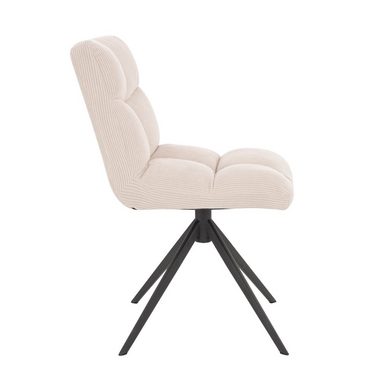 HOME DELUXE Esszimmerstuhl drehbar 2er - 8er Set NODA (2 St), Gestell aus Edelstahl, Küchenstuhl, Bürostuhl