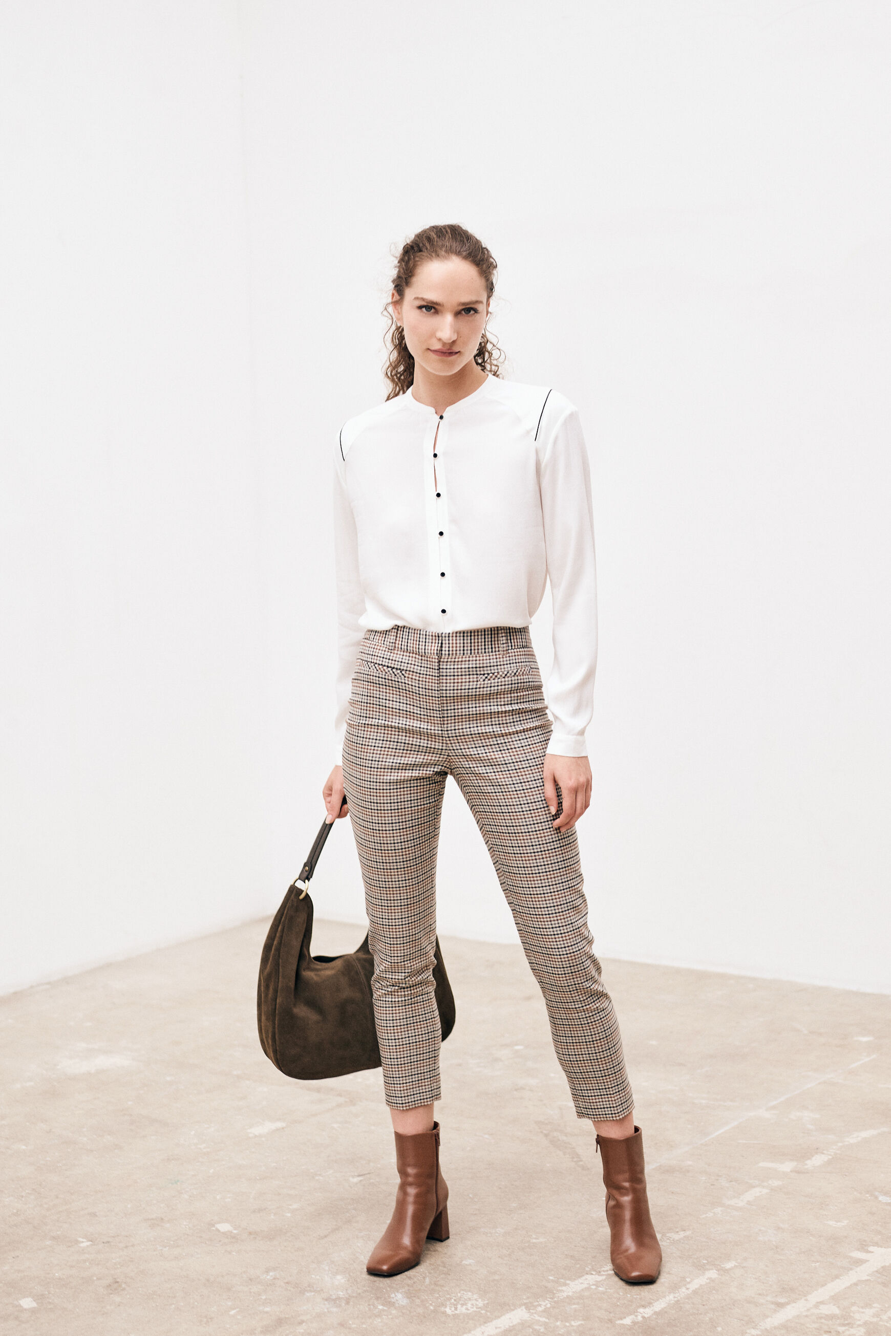 pantalon tino gris fonce femme