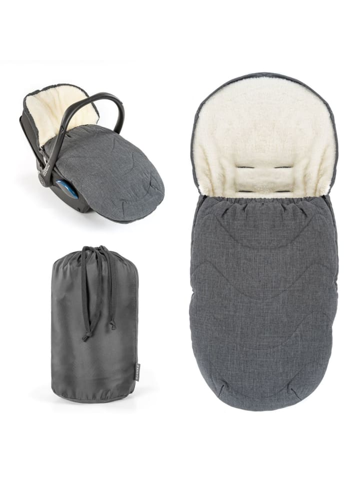 Zamboo 2in1 Universal-Fleece-Fußsack in grau günstig kaufen onesize