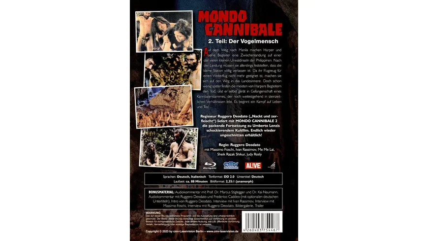 Mondo Cannibale 2  - Der Vogelmensch (uncut)