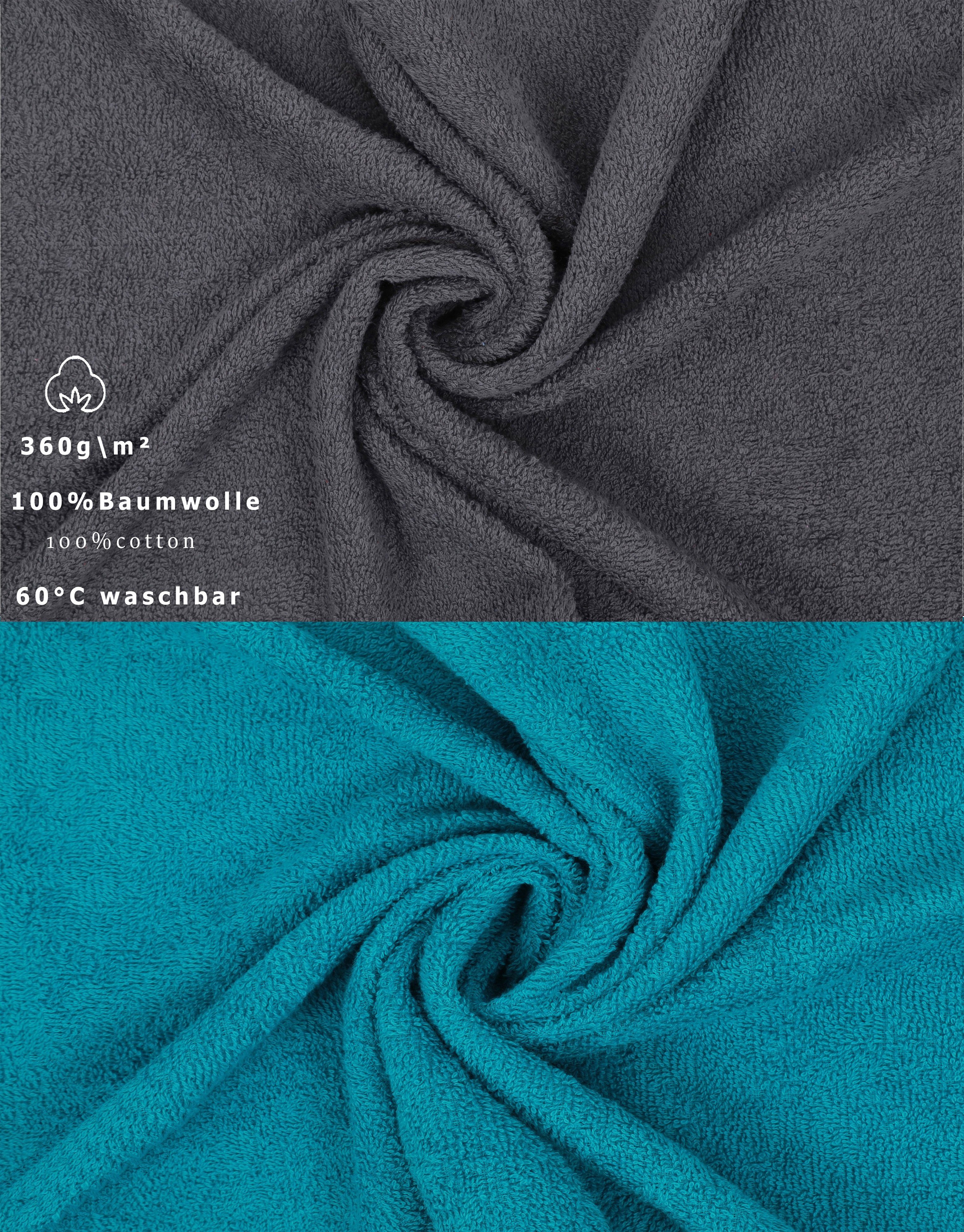 Betz Handtuch Set Palermo 6er 2x Liegetücher 70x140 cm 4x Handtücher 50x100 cm, 100% Baumwolle