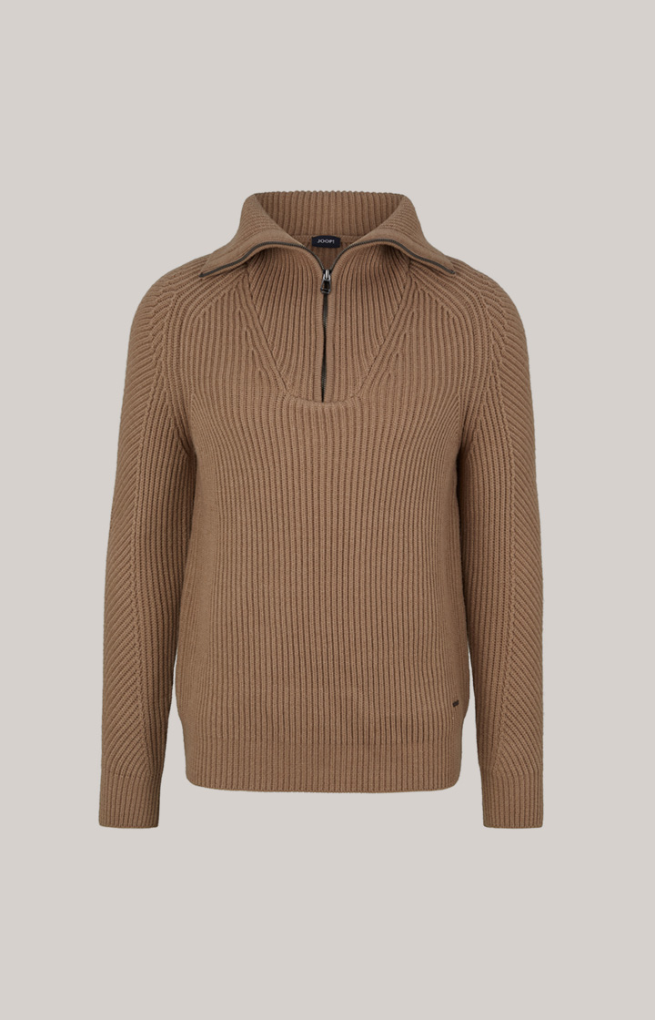 Wool-Mix-Pullover Brunor in Hellbraun