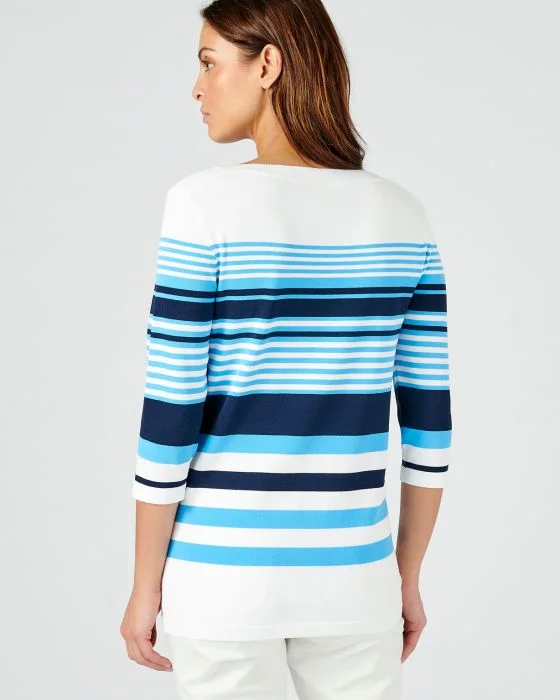 Pull esprit marinière