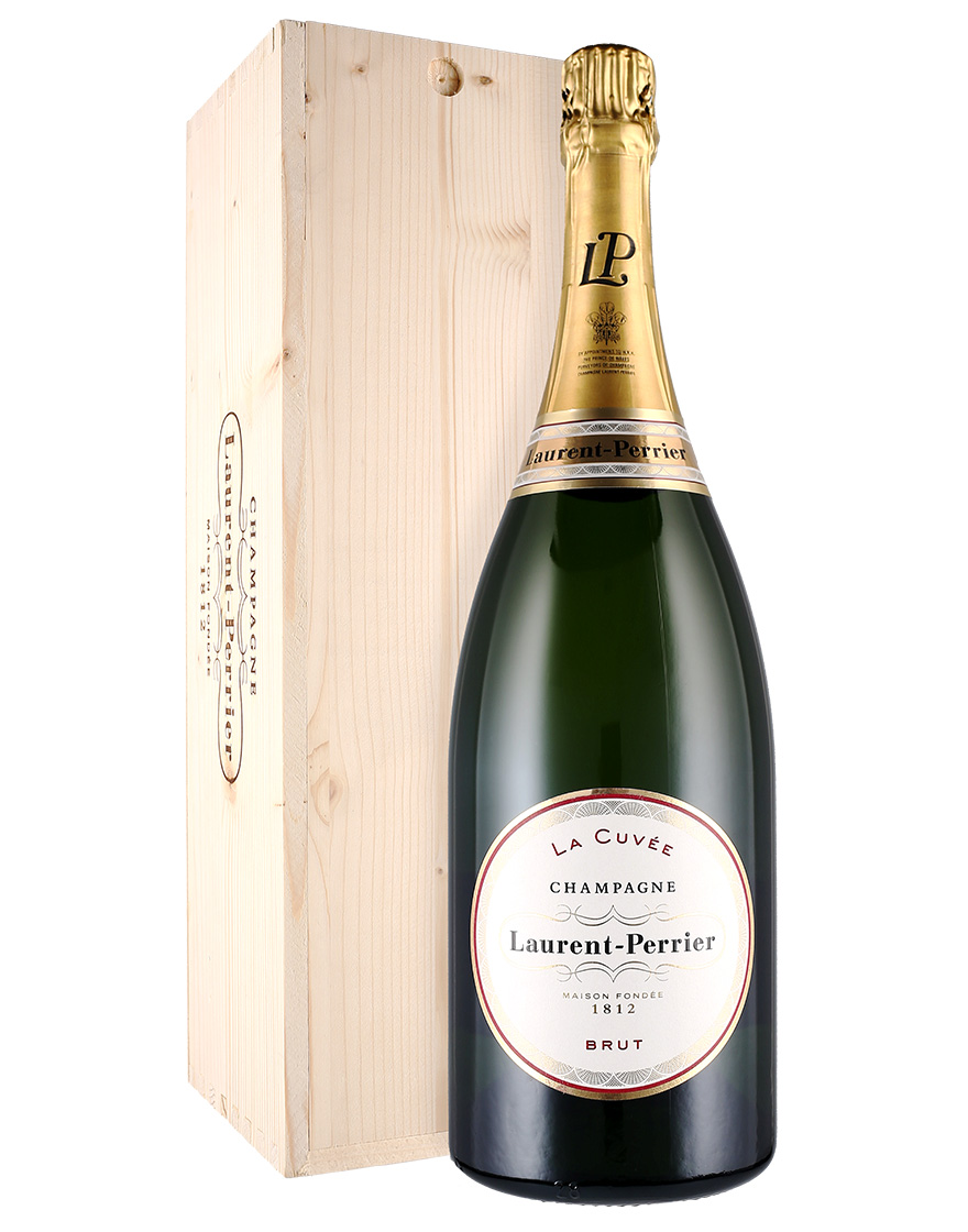 Champagne Brut AOC La Cuvée Laurent-Perrier Magnum 1,5 ℓ, Caisse bois