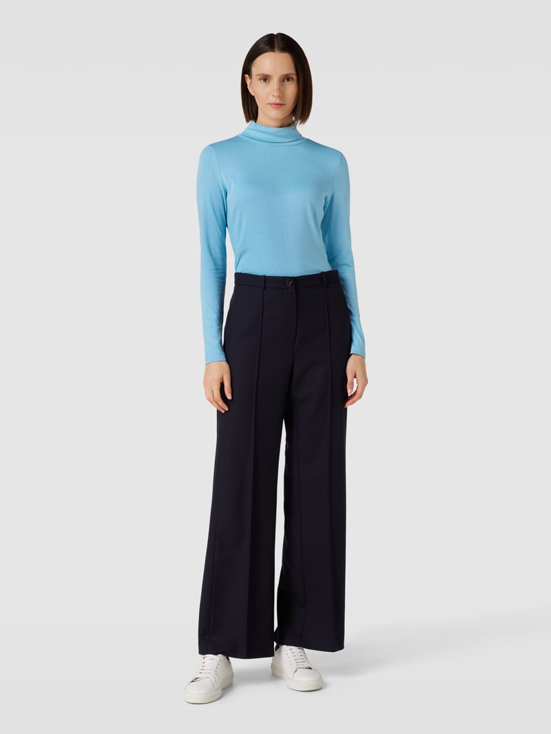 Longsleeve mit Rollkragen in hellblau