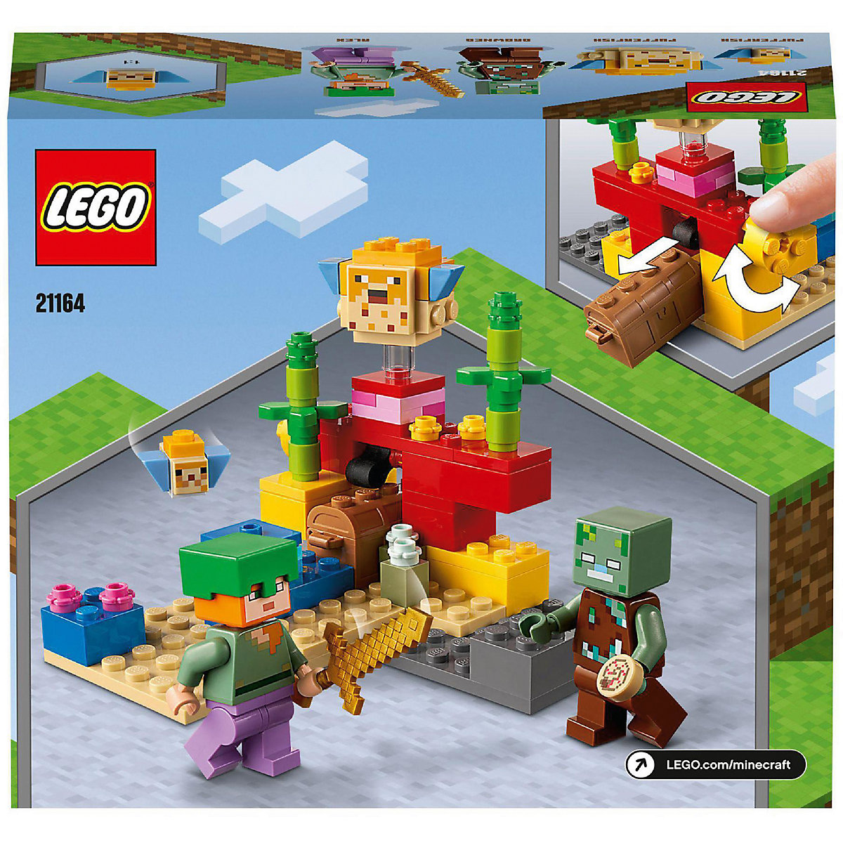 LEGO® Minecraft 21164 Das Korallenriff