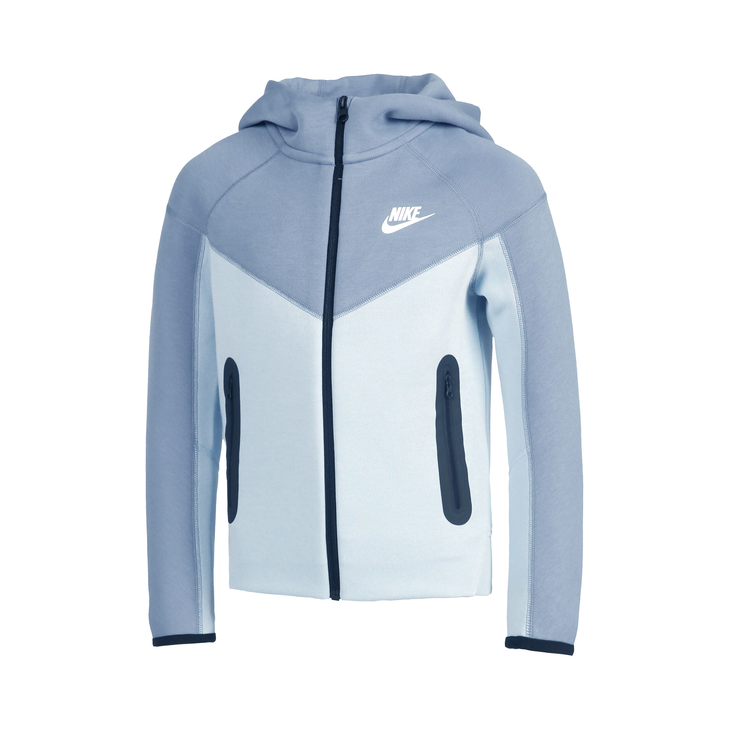 Tech Fleece Full-Zip Sweatjacke Jungen - Hellblau, Grau
