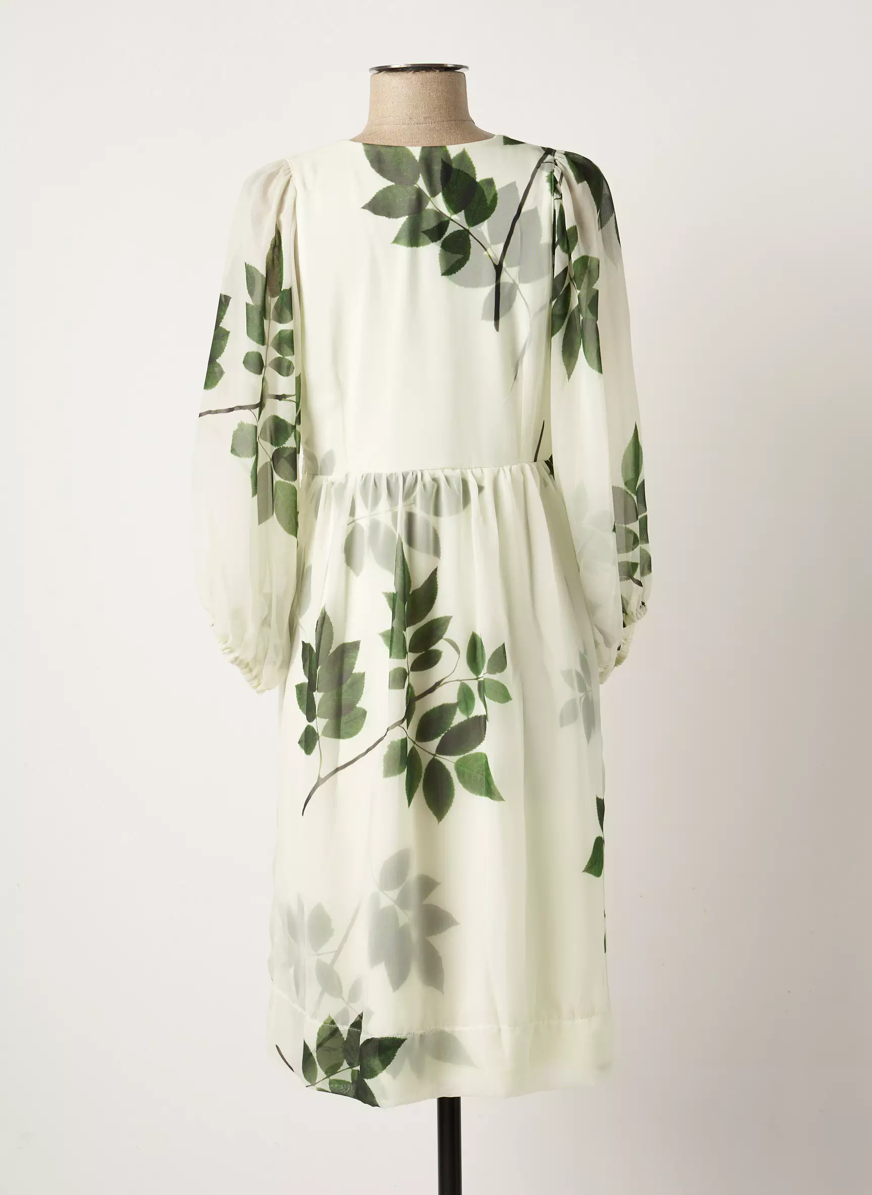 Indies Robes Mi Longues Femme couleur beige
