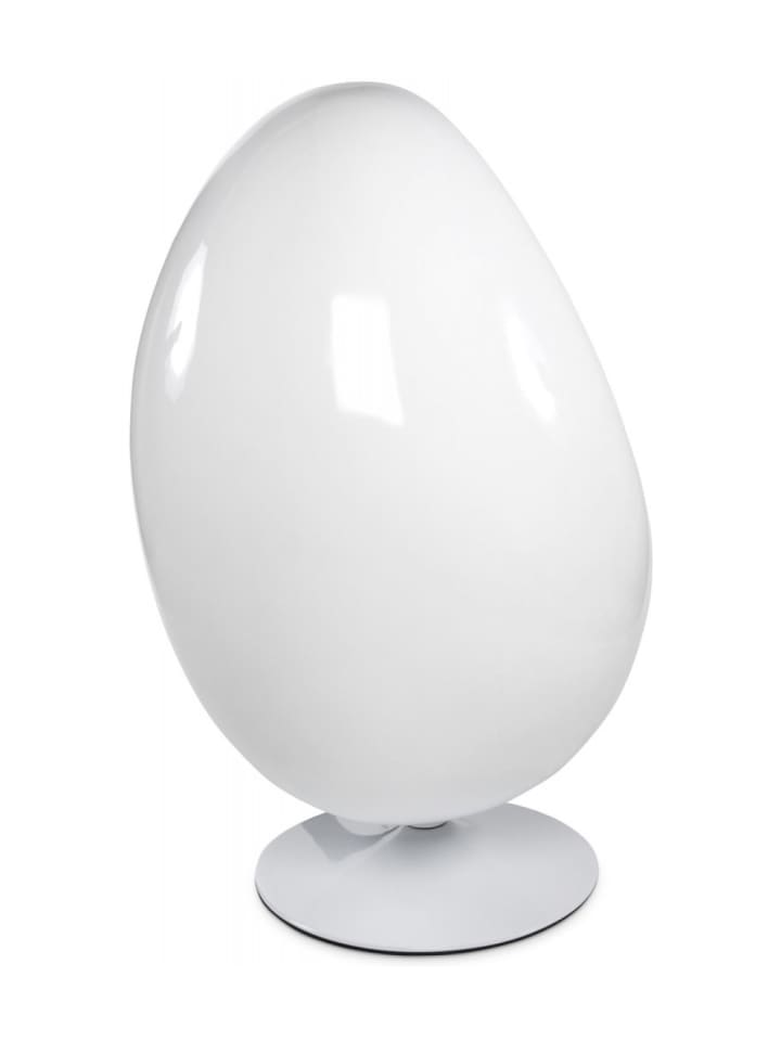 KADIMA DESIGN Wohnzimmer Eiersessel COCOON | Drehsessel 360° Rotation in Weiß-Rot günstig kaufen onesize