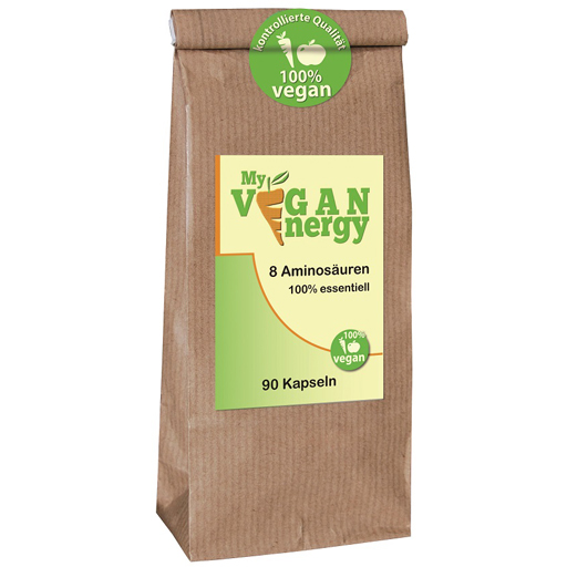 MY VEGAN Energy Aminosäuren 100% essentiell  90 St  Kapseln