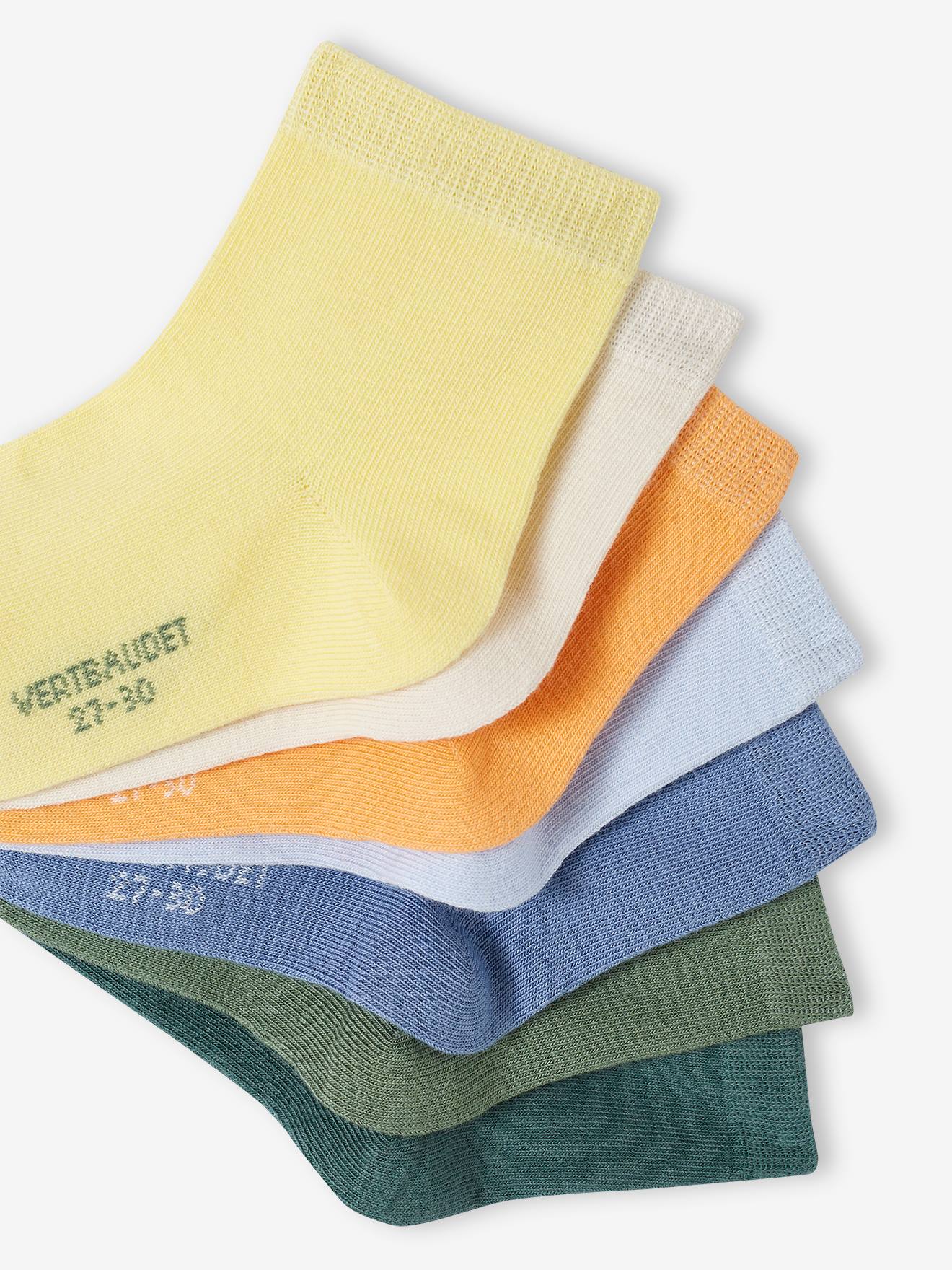 Vertbaudet 7er-Pack Jungen Socken BASICS Oeko-Tex - himmelblau