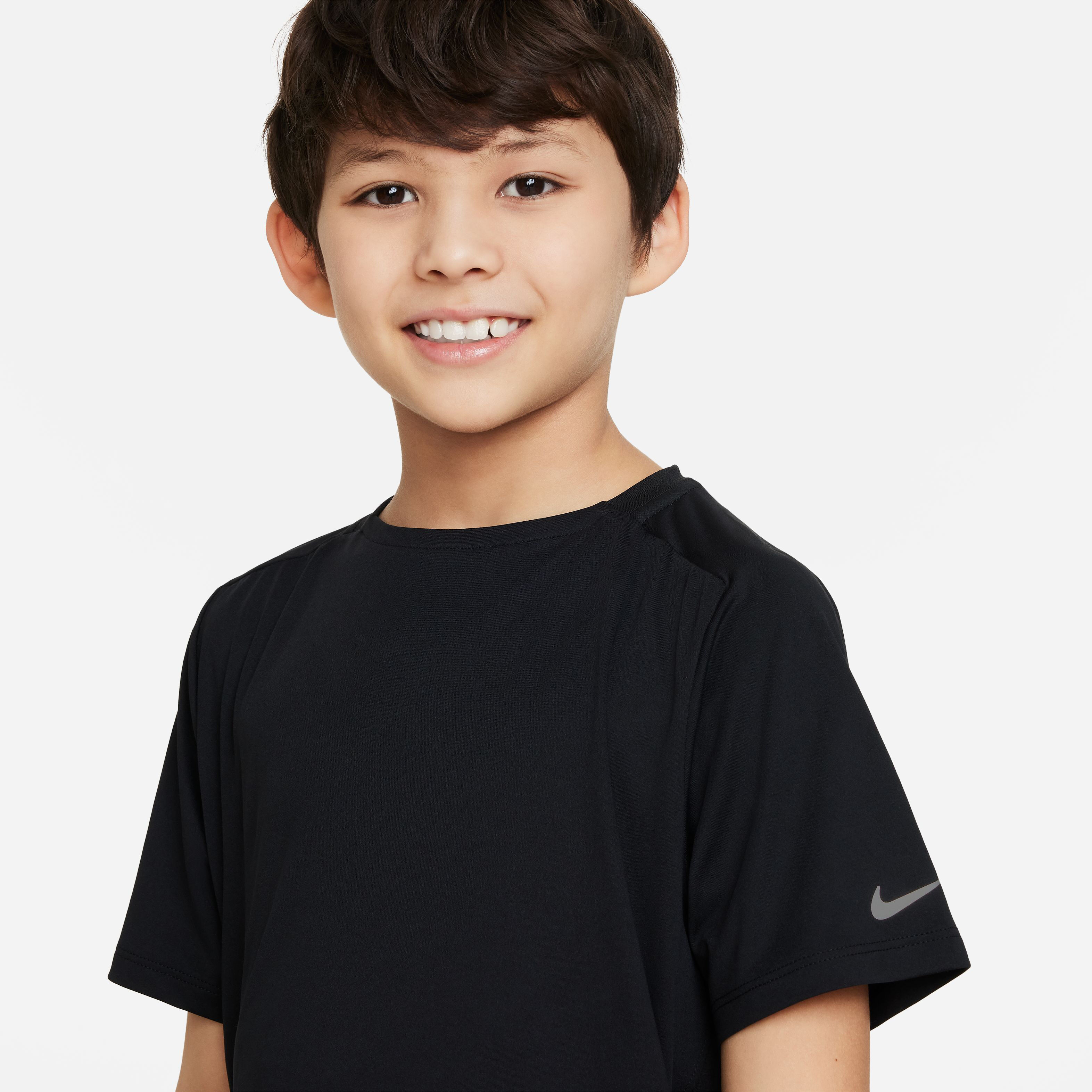 Dri-Fit Multi Tech Laufshirt Jungen - Schwarz