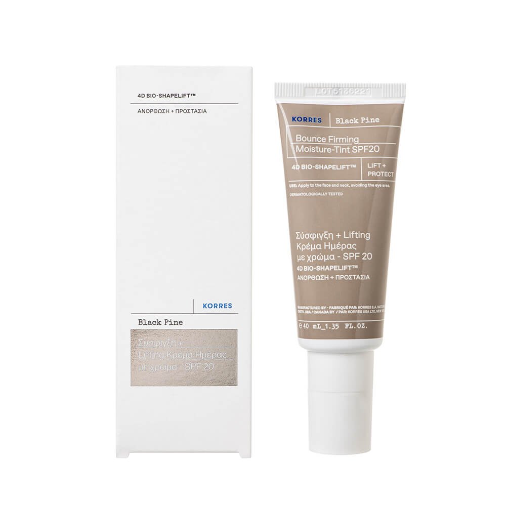 KORRES Tagespflege Black Pine 4D BioShapeLift™ Straffende Feuchtigkeitscreme, getönt SPF20