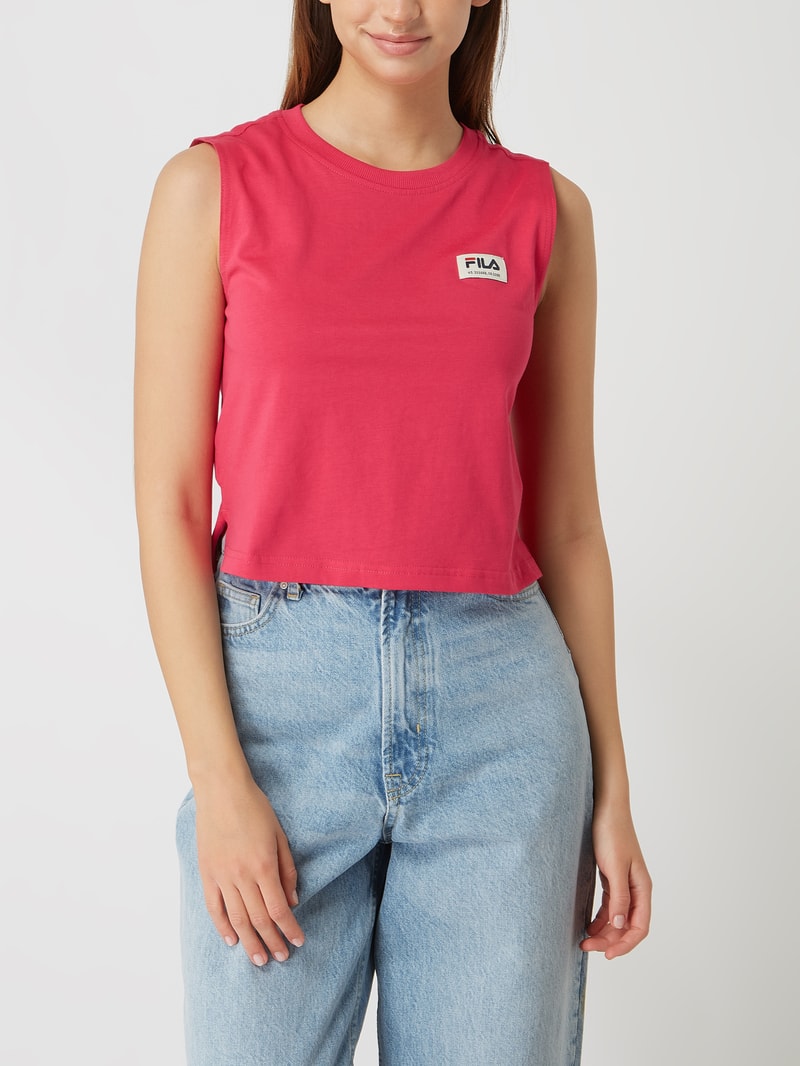 Boxy Fit Top aus Baumwolle Modell 'Taggia' in pink