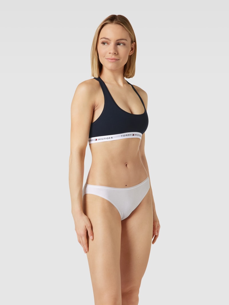 Bralette mit Racerback Modell 'UNLINED' in dunkelblau